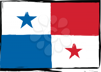 abstract PANAMA flag or banner vector illustration