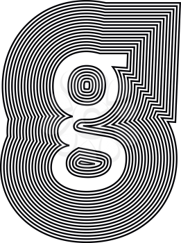 Letter g  Line Logo Icon Design - Vector Illustration