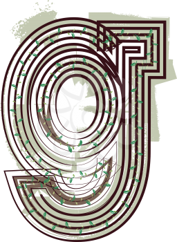 Letter g  Eco Logo Icon Design - Vector Illustration