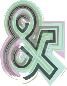 Ampersand symbol Line Logo Icon Design - Vector Illustration