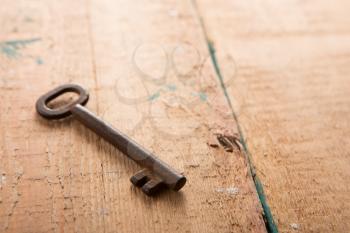 key to success concept - vintage door key