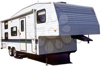 Royalty Free Photo of a Fifth Wheel Trailer