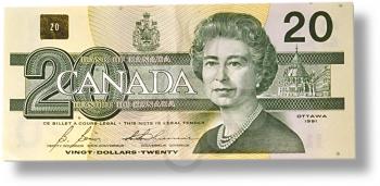 Royalty Free Photo of a Twenty Dollar Bill