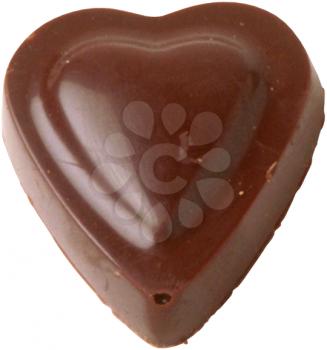 Royalty Free Photo of a Heart Shaped Chocolate