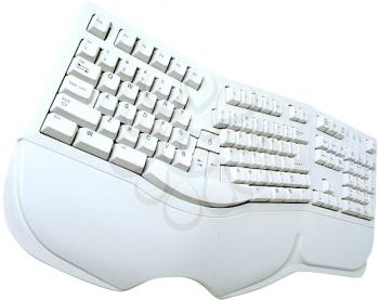 Royalty Free Photo of a White Keyboard