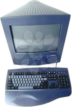 Royalty Free Photo of a Computer and Monitor