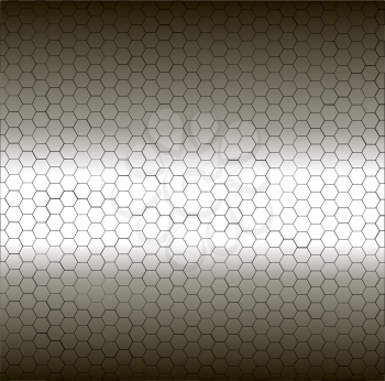 Seamless white and black pentagon background. EPS10