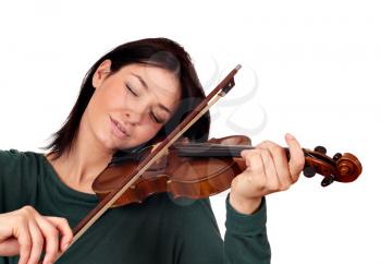 girl play violin