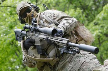 Green Berets US Army Special Forces Group sniper in action