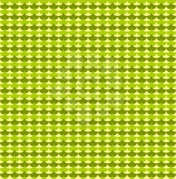 Green ginkgo biloba leaves seamless pattern. Background seamless graphic and abstract vector illustration