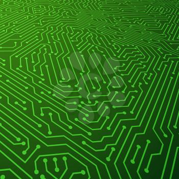 Electric scheme vector background. Circuit board components concept. Illustration of circuit board background