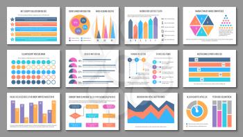 Infographic layout. Business presentation chart graph, corporate marketing report. Multipurpose finance infographics vector elements. Diagram finance and graphic chart for business illustration
