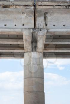 Reinforced concrete bridge support