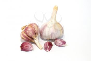 A garlic bulbs isolated on white.