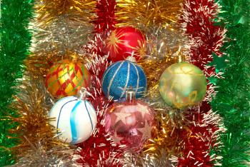 Christmas decoration can be used for  background.