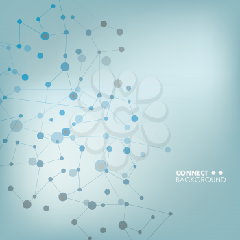 Communication abstract vector. Network background.
