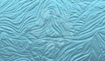 Embossed texture in the form of curves or waves. Convexity or embossed traces on metal surfaces. Abstract background.