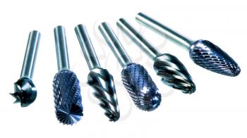 Tungsten tools. a Drills covered with tungsten.
