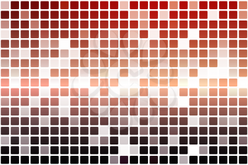 Red orange purple occasional opacity vector square tiles mosaic over white  background   