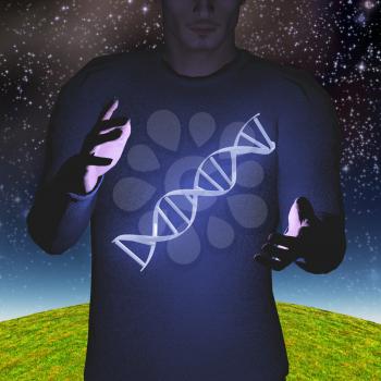 Man controls DNA strand