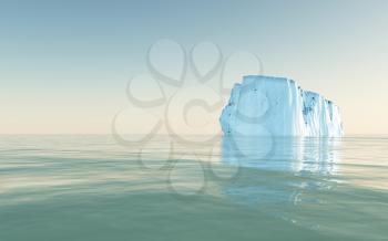 Iceberg in calm water