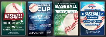 Baseball Poster Vector. Design For Sport Bar Promotion. Baseball Ball. Modern Tournament. Baseman, Batter, Hitter. Game Flyer Blank Illustration