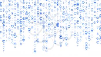 Social Network Like Icons Background Vector. Abstract Design Element. Social Thumb Up, Like Heart Floating. Illustration