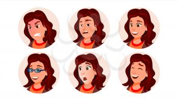 Business Avatar Woman Vector. Icon Placeholder. Casual Workman. Cartoon Character Illustration