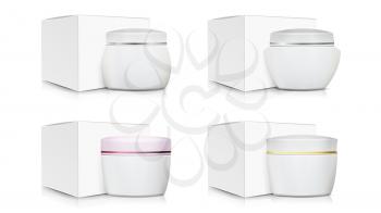 Cosmetic Packaging Design Vector. Paper Or Cardboard Box. Good For Cosmetics Products Design.
