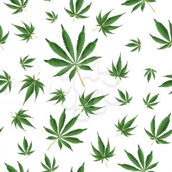 Cannabis Background. Marijuana Hemp Texture. Green Leaf Hashish