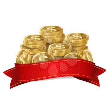 Jackpot Background Vector. Golden Casino Treasure. Big Win Banner For Online Casino, Card Games, Poker, Roulette.