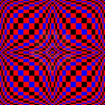 Optical Illusion. Vector 3d Art. Motion Dynamic Effect. Movement Executed In The Form. Geometric Magic Background.