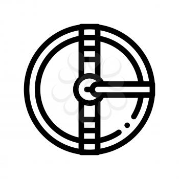 Water Treatment Tank Vector Sign Thin Line Icon. Filtration Unhealthy Water Treatment Linear Pictogram. Recycling Environmental Ecosystem Plumbing Industry Monochrome Contour Illustration