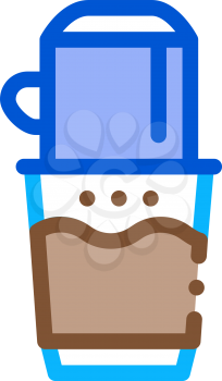 coffee grinder machine icon vector. coffee grinder machine sign. color symbol illustration