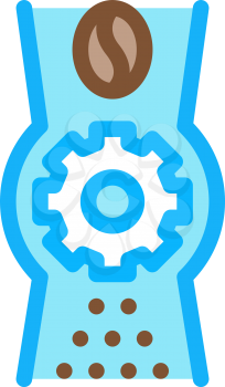 coffee grinder mechanism icon vector. coffee grinder mechanism sign. color symbol illustration