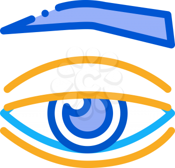 eyelid medical problem icon vector. eyelid medical problem sign. color symbol illustration
