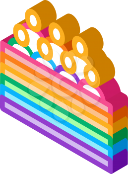 lgbt community icon vector. isometric lgbt community sign. color isolated symbol illustration