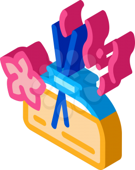 aroma odor parfume stick icon vector. isometric aroma odor parfume stick sign. color isolated symbol illustration