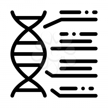 Molecule Chemical Consist Biomaterial Vector Icon Thin Line. Biology And Science Flasks, Bioengineering, Dna And Medicine Biomaterial Concept Linear Pictogram. Monochrome Contour Illustration