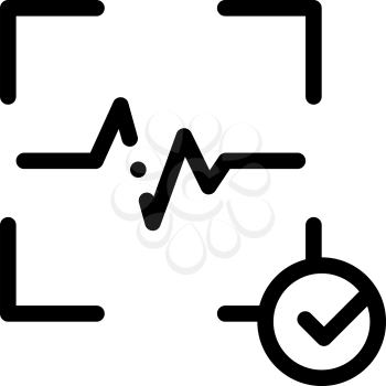 Confirmation of Action Voice Control Icon Vector Thin Line. Contour Illustration