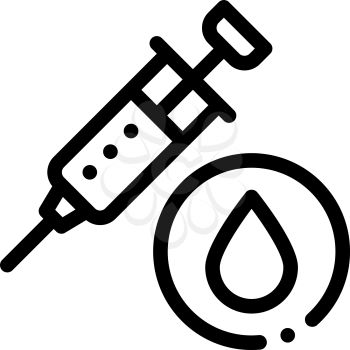 Skin Rejuvenation Injection Icon Vector. Outline Skin Rejuvenation Injection Sign. Isolated Contour Symbol Illustration