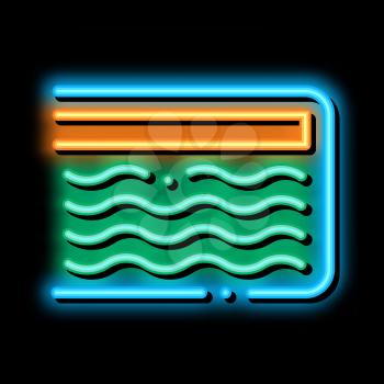 Mattress Memory Foam neon light sign vector. Glowing bright icon Mattress Memory Foam sign. transparent symbol illustration