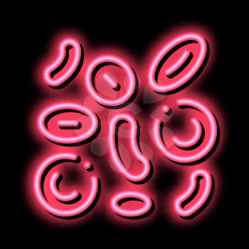 Erythrocyte In Blood neon light sign vector. Glowing bright icon Erythrocyte In Blood sign. transparent symbol illustration
