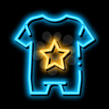 Baby Clothes neon light sign vector. Glowing bright icon Baby Clothes sign. transparent symbol illustration