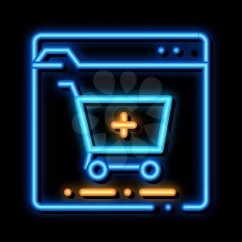 Online Pills Shop neon light sign vector. Glowing bright icon Online Pills Shop sign. transparent symbol illustration