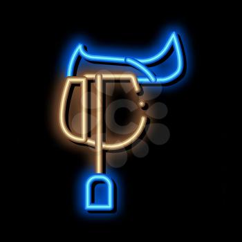 Stable Building neon light sign vector. Glowing bright icon Stable Building sign. transparent symbol illustration
