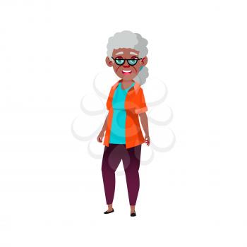 grandmother talking with grandfather in house cartoon vector. grandmother talking with grandfather in house character. isolated flat cartoon illustration