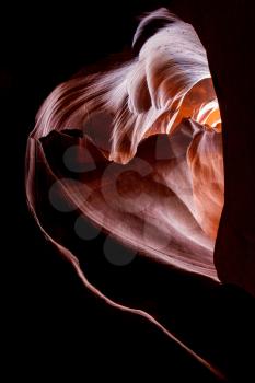 Leaf Shaped Tunnel in Antelope Canyon