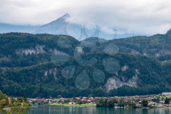 Village by the Lungerersee Obwalden Switzerland