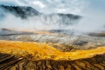 View of the Grand Prismatic Spring